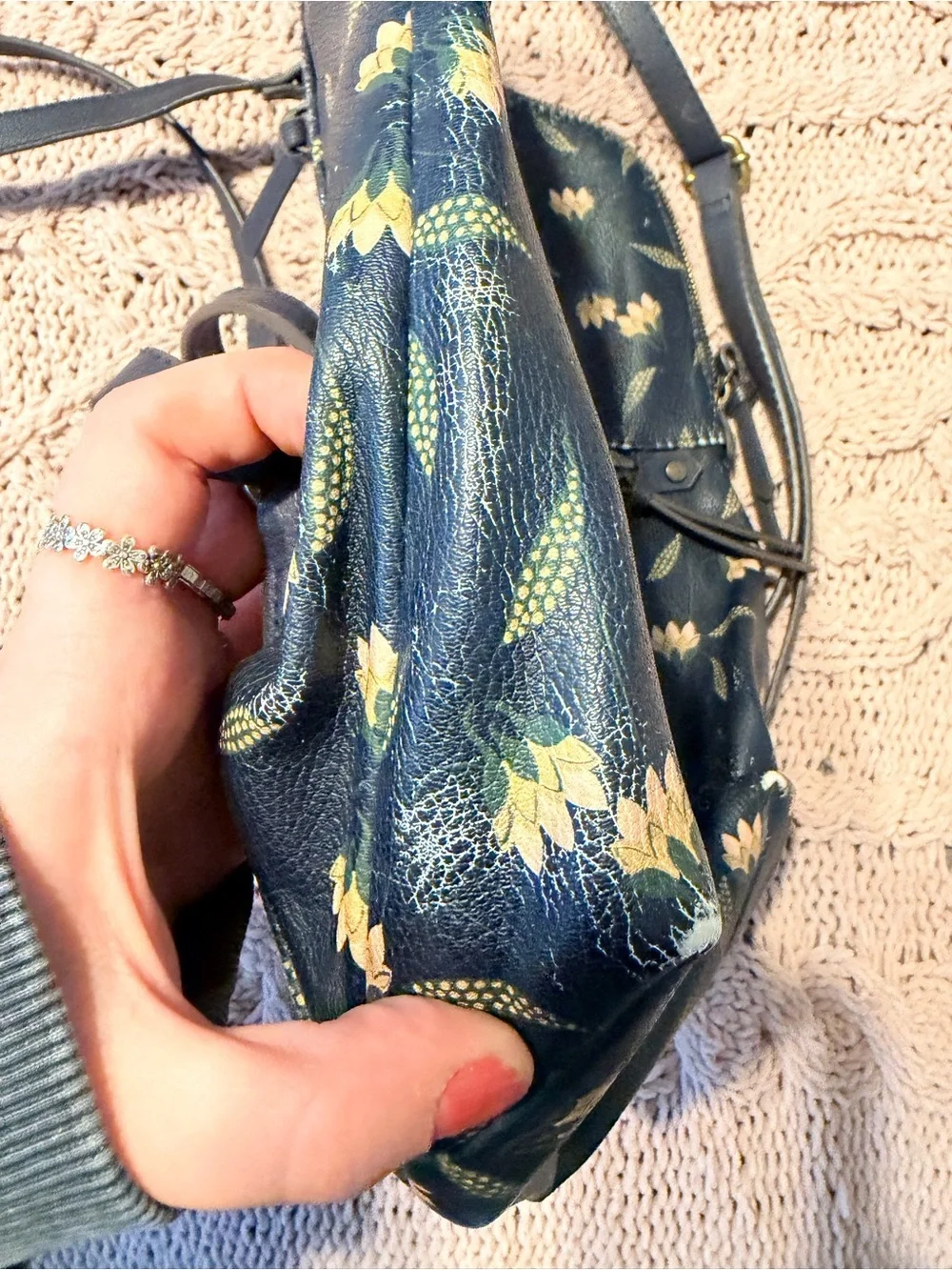Sonoma navy faux