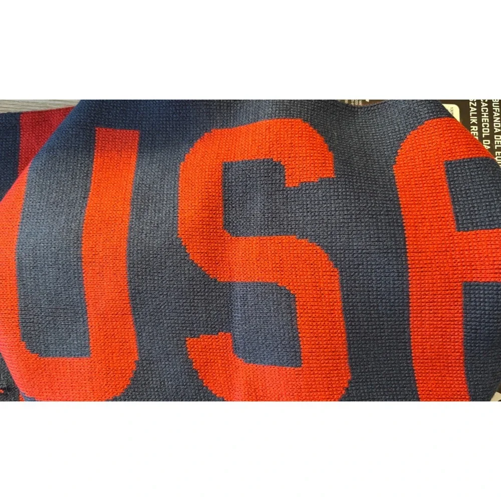 Nike US Soccer National Team Scarf NWT 2010‎ World Cup Reversible USA Knit