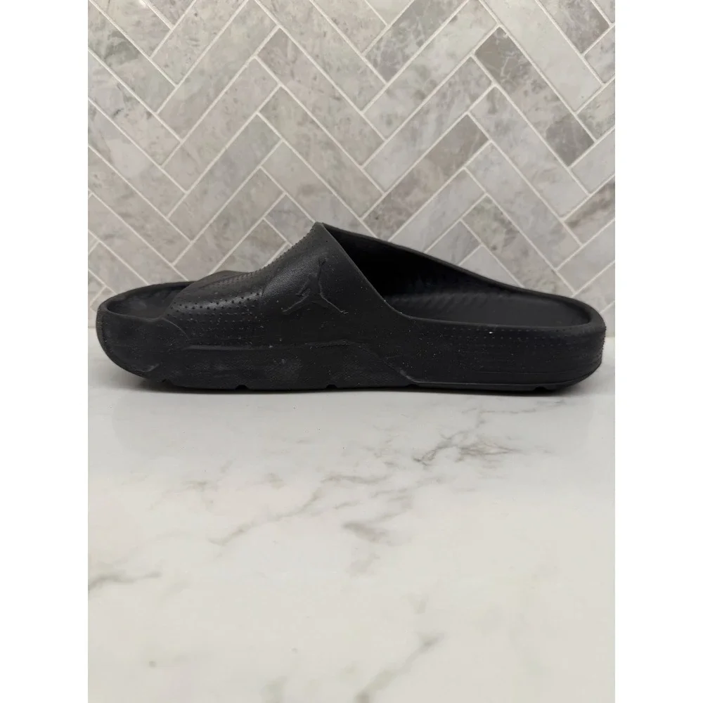 Nike Jordan Post Slides Sandals Mens 11 Triple Black Foam Comfort Slip On 400292