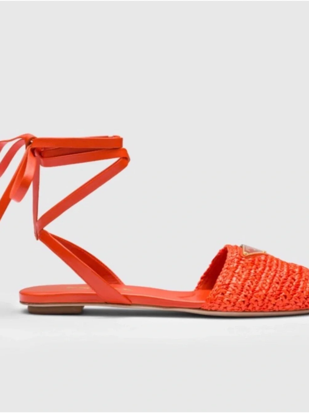 Prada raffia lace