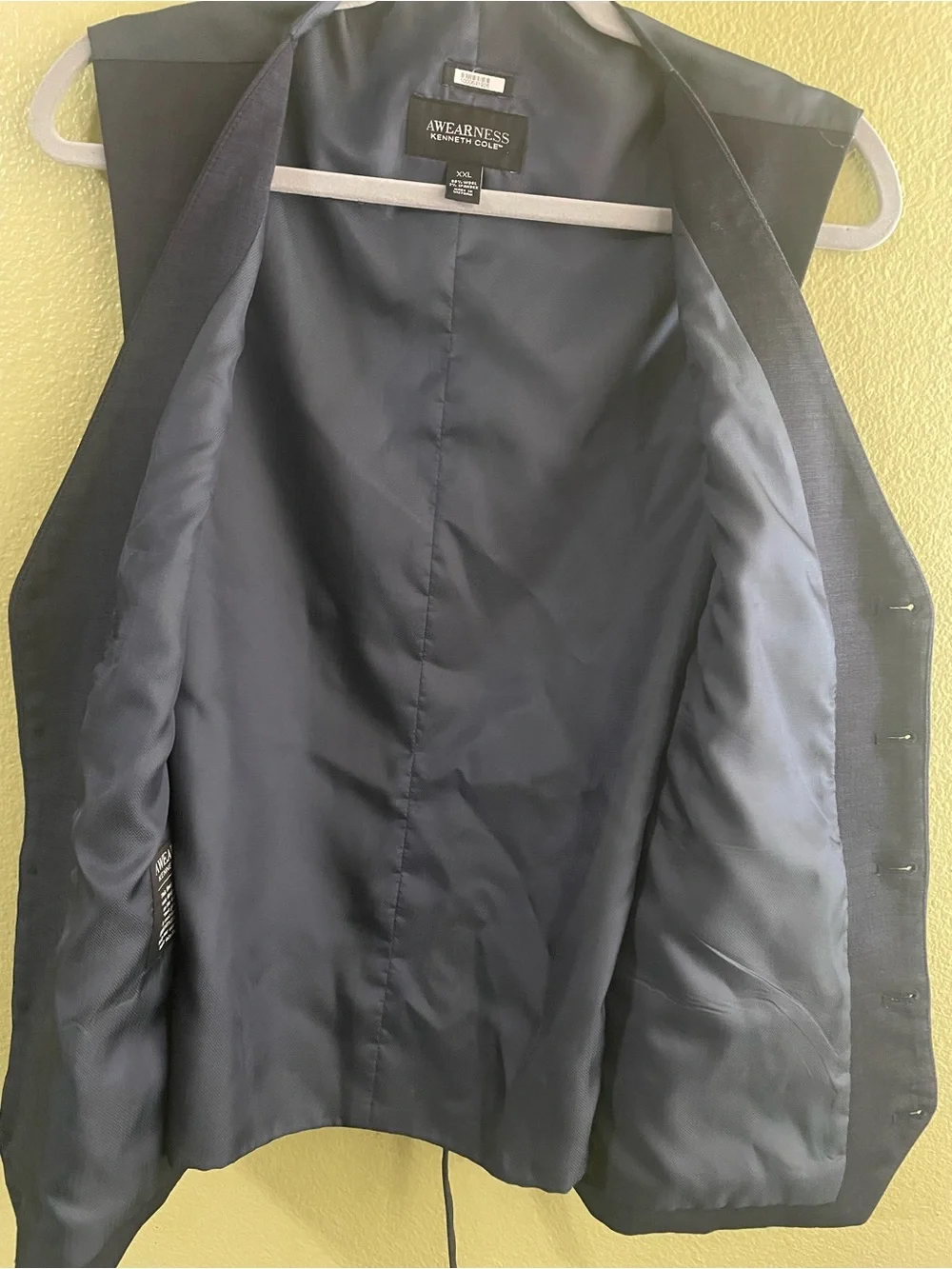 Awearness Kenneth Cole Men's Navy Dress Vest