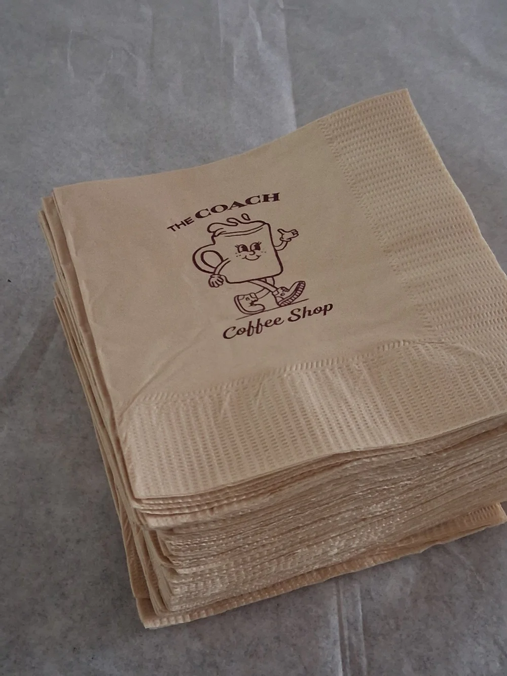 Coach Coffee shop napkins coach coffee