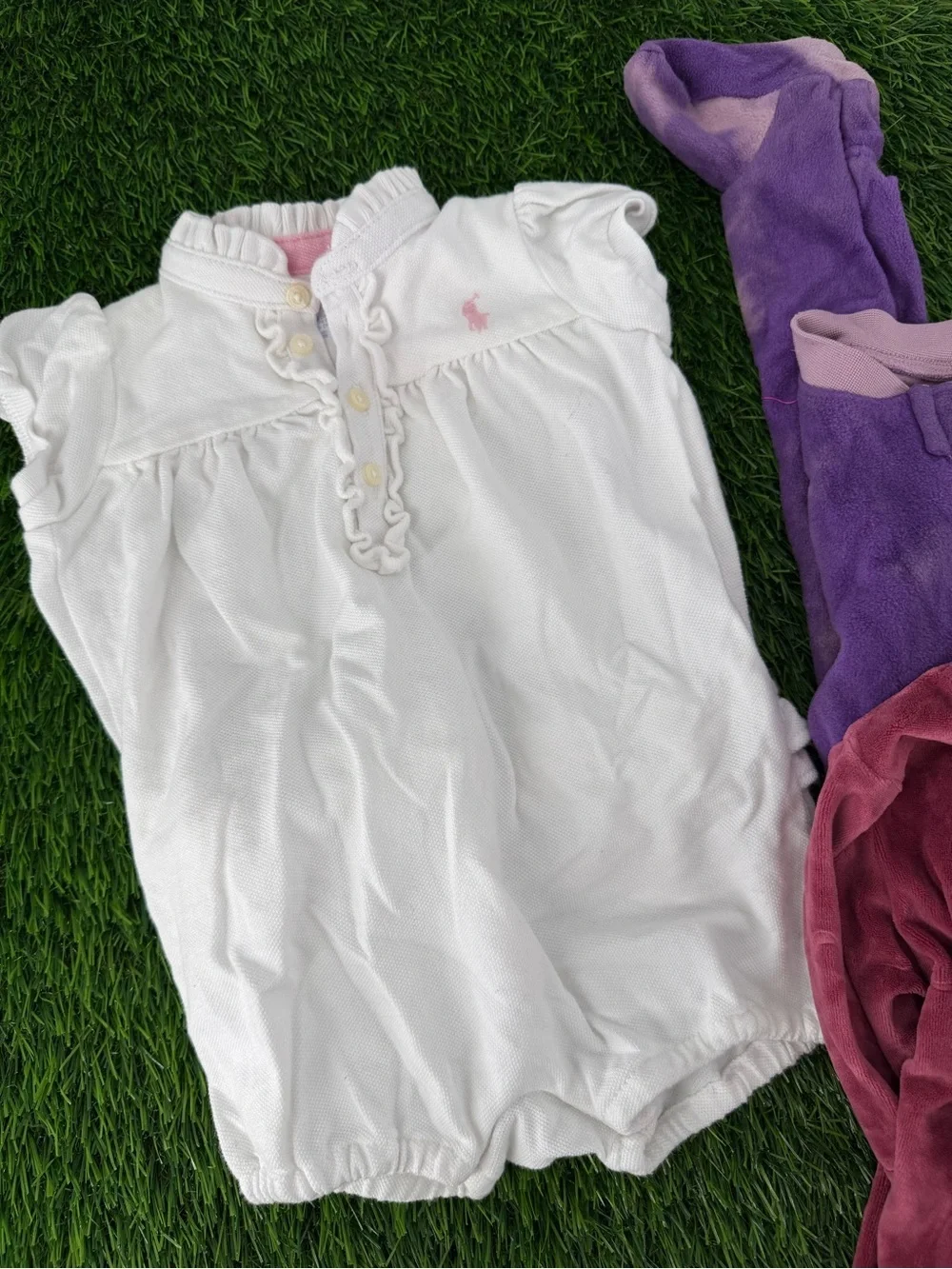 Ralph Lauren & Nike 9 Month Baby Clothing Lot Fleece Onesie Nautical Outfits