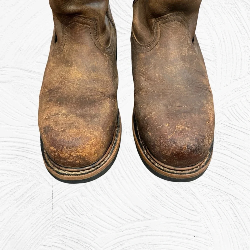 JUSTIN Mens 9EE Boots Pully 10