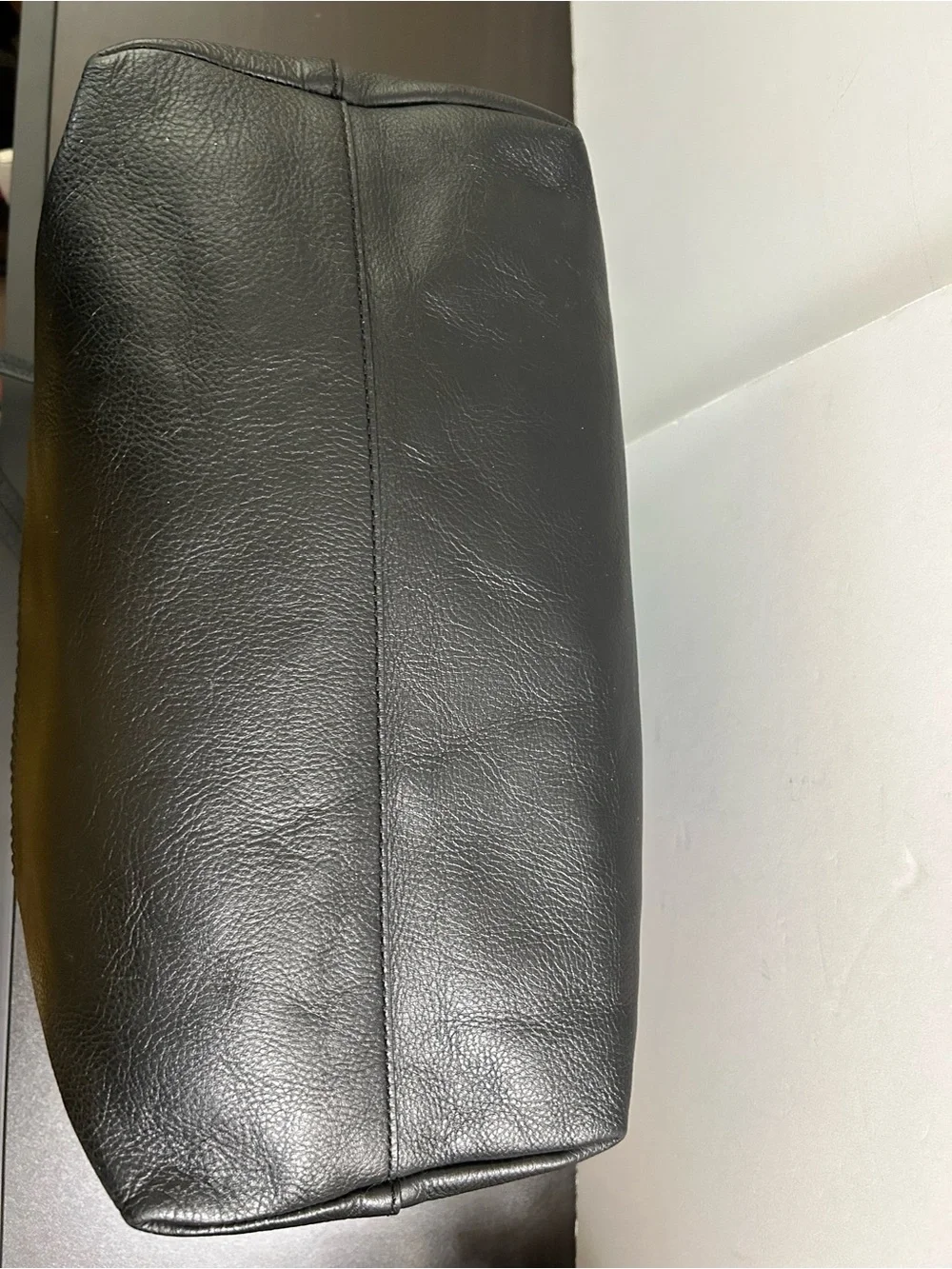 J Crew - Downing Black Leather Tote Bag