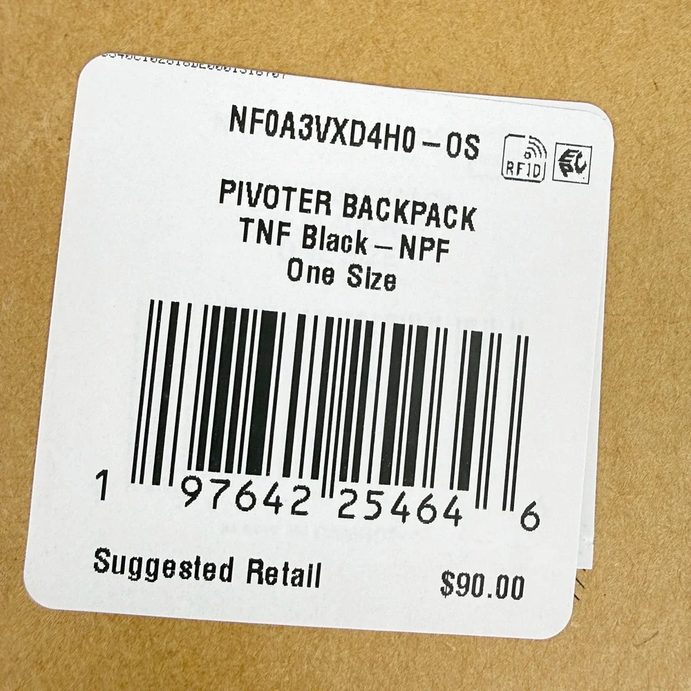 The North Face Pivoter Backpack / TNF Black White