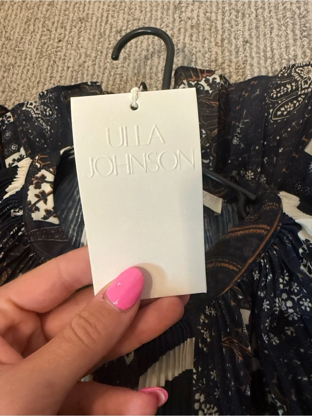 Ulla Johnson pleated patterned