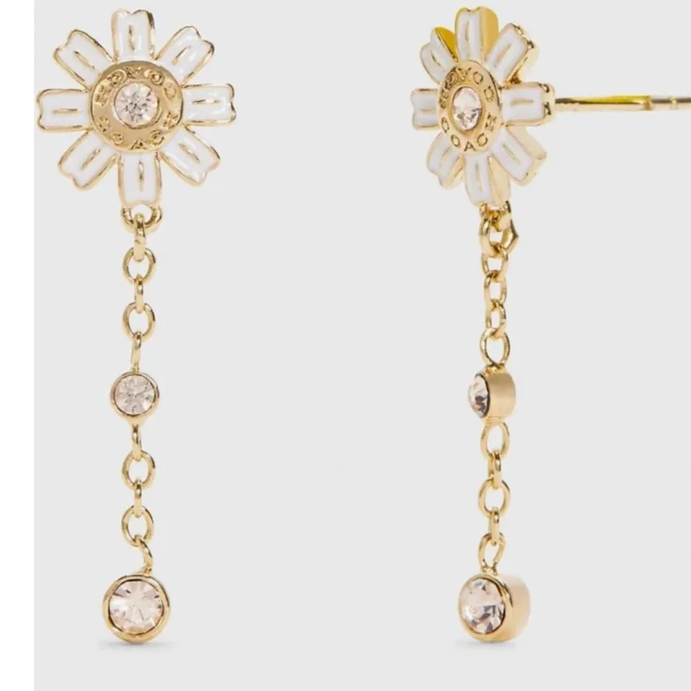Coach Daisy Drop Earrings‎ NWT