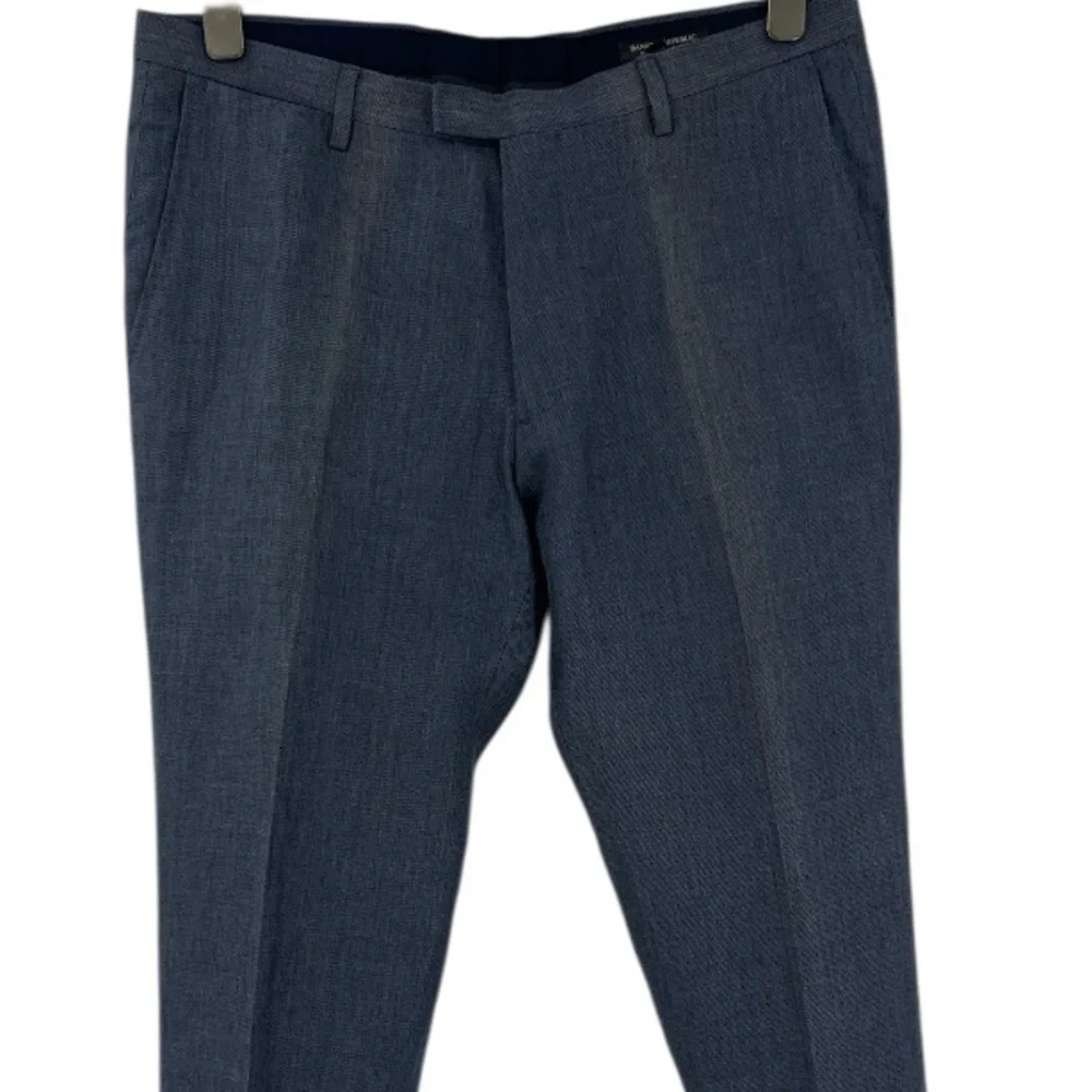 Banana republic men's slim-fit dress pants trousers tailored Travel Stretch 36