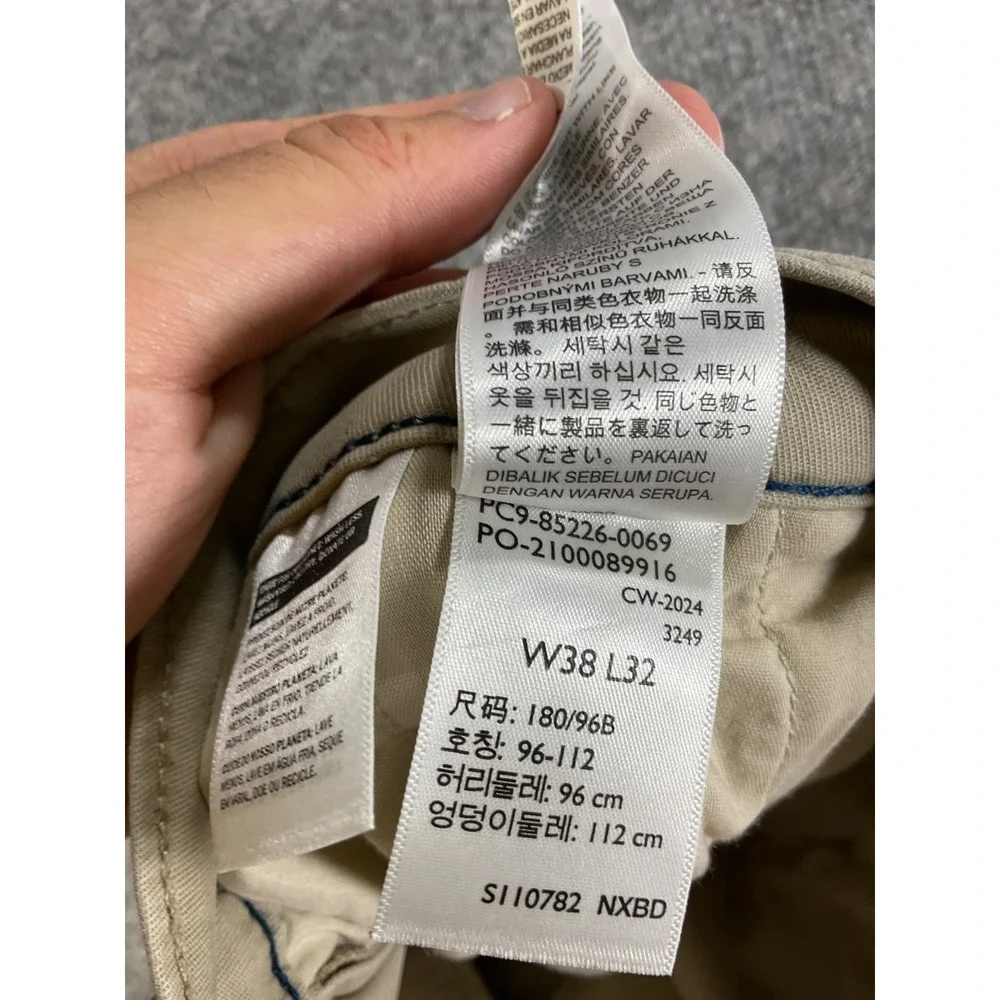 Levi's XX Chino Standard Taper Pants Men's 38x32 Khaki Casual Stretch Chinos