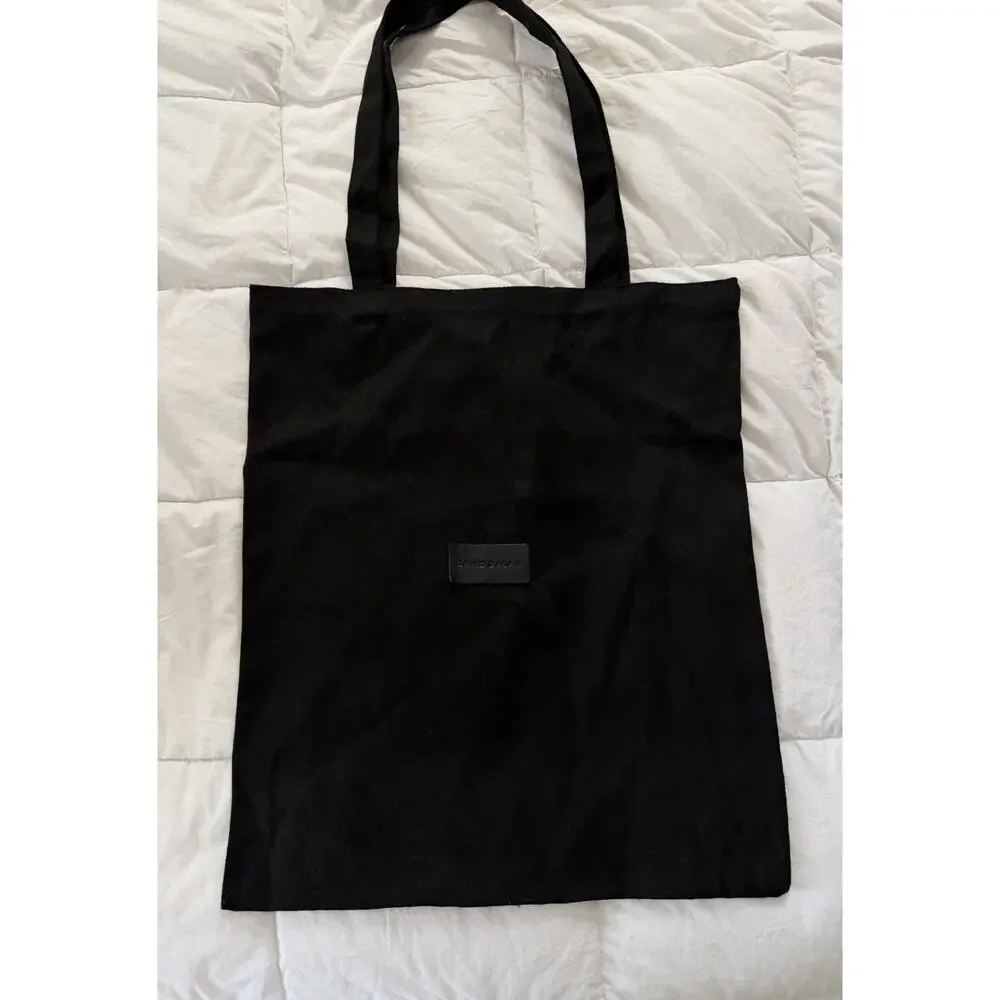 David Galan Small‎ Logo Black Tote Bag EUC
