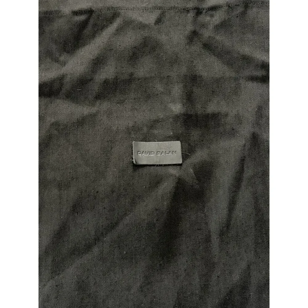 David Galan Small‎ Logo Black Tote Bag EUC