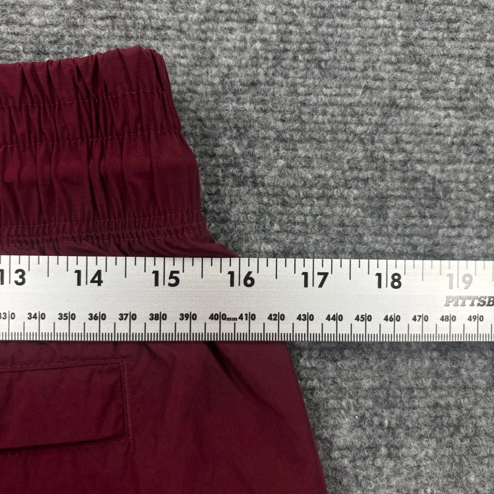 Jordan‎ Flight Pants Large Maroon Colorblock Nylon Track Joggers Mens CV7803-638