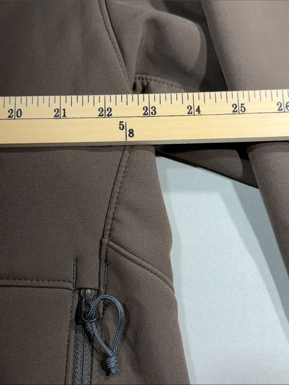 The North Face Men's Brown Softshell Jacket with Chest Zip
