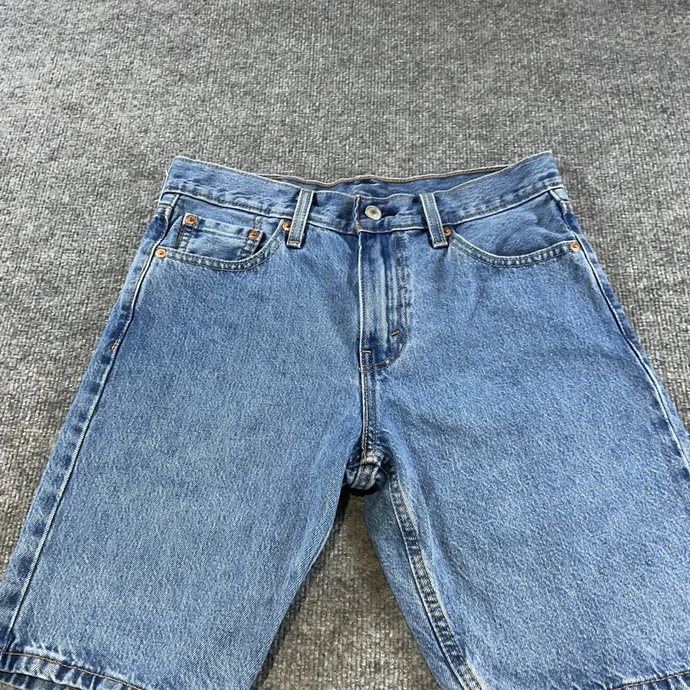 Levi's 405 Standard Fit Denim Shorts Mens 30 Blue Medium Wash Jean Shorts