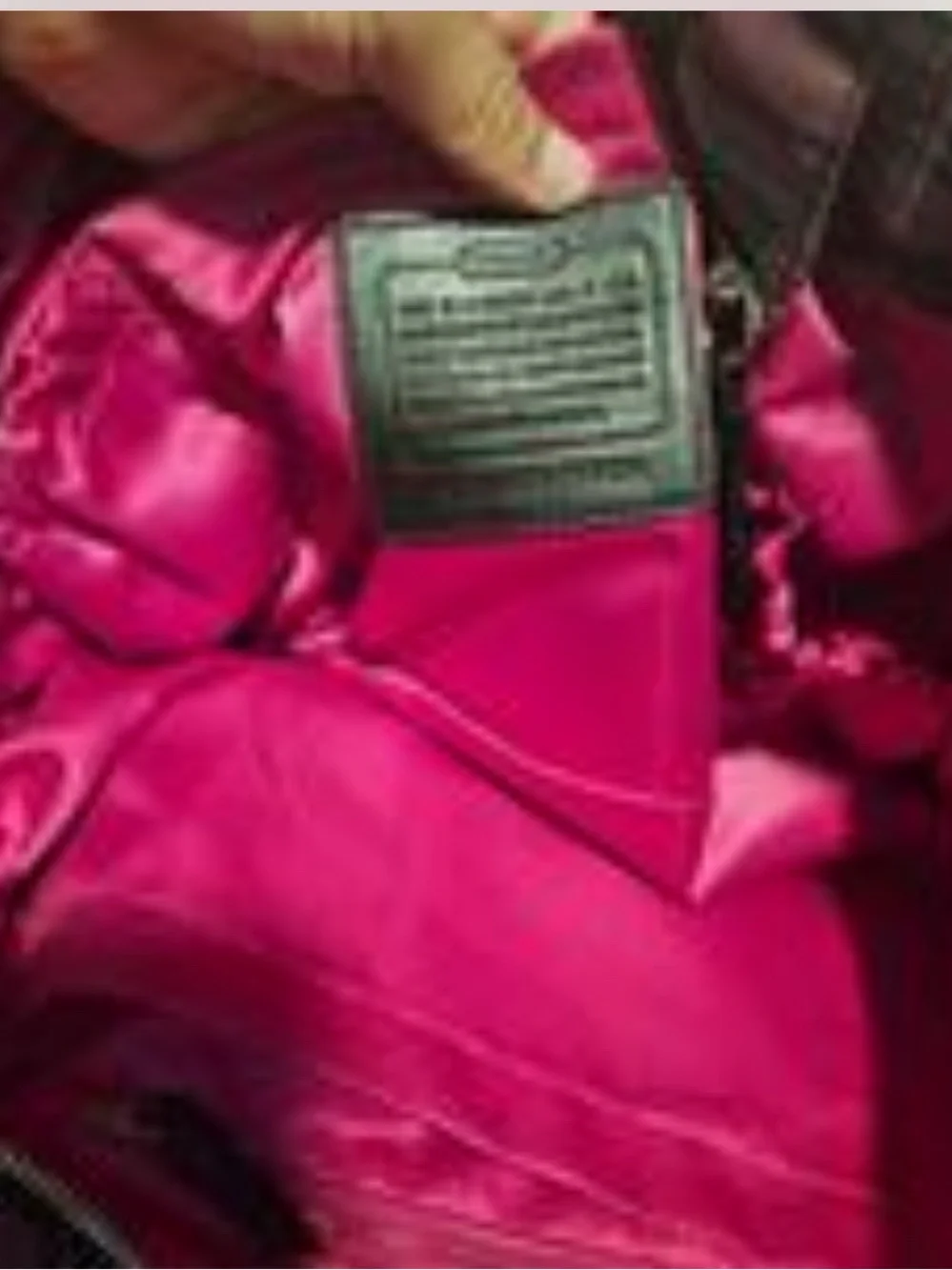 Coach Plaid Signature Tote in Burgundy and Black
