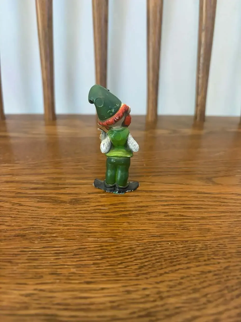 Vintage Hand Painted Leprechaun Gnome Figurine Japan