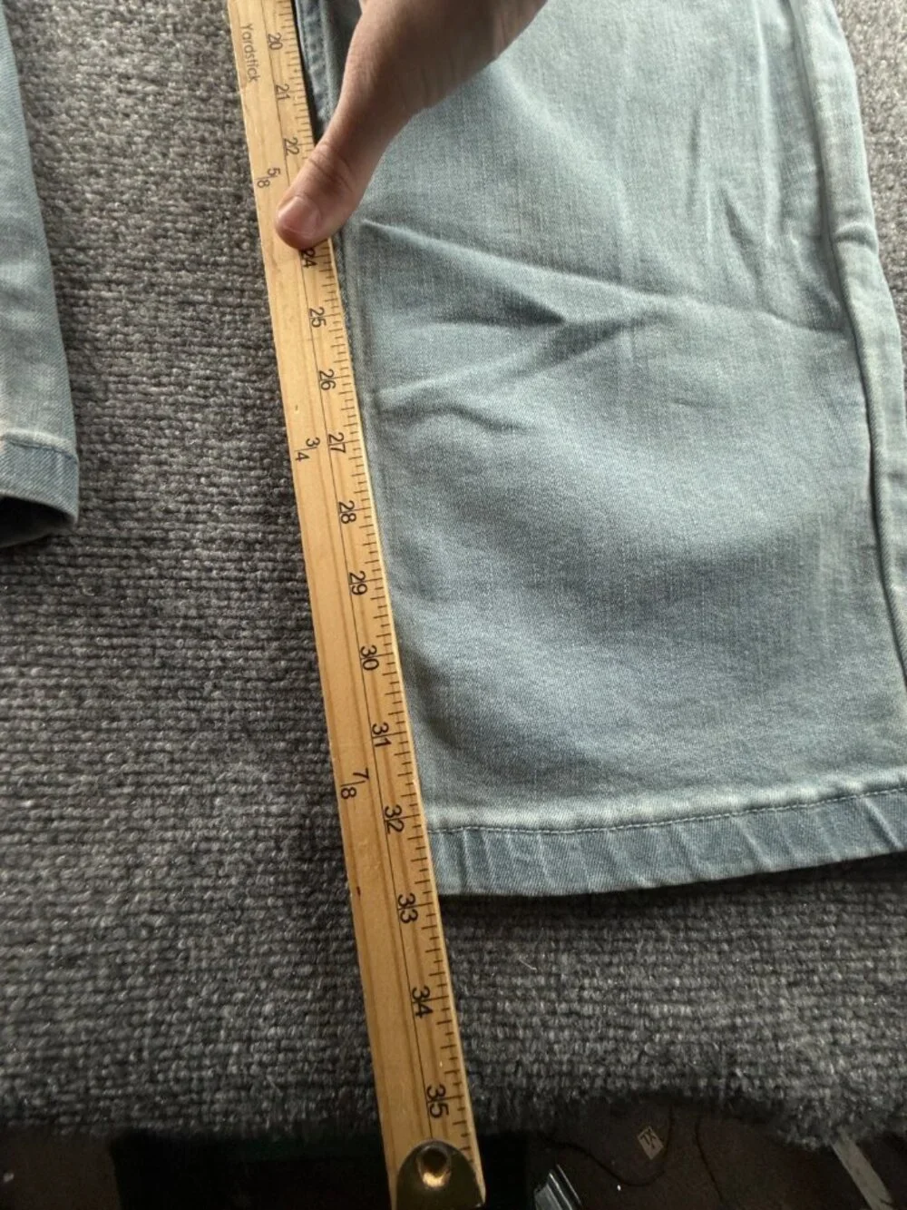 Mugsy Grands Casual FLX4NCSL 40x34 Light Wash Stretch Jeans Men ACTL 41X33