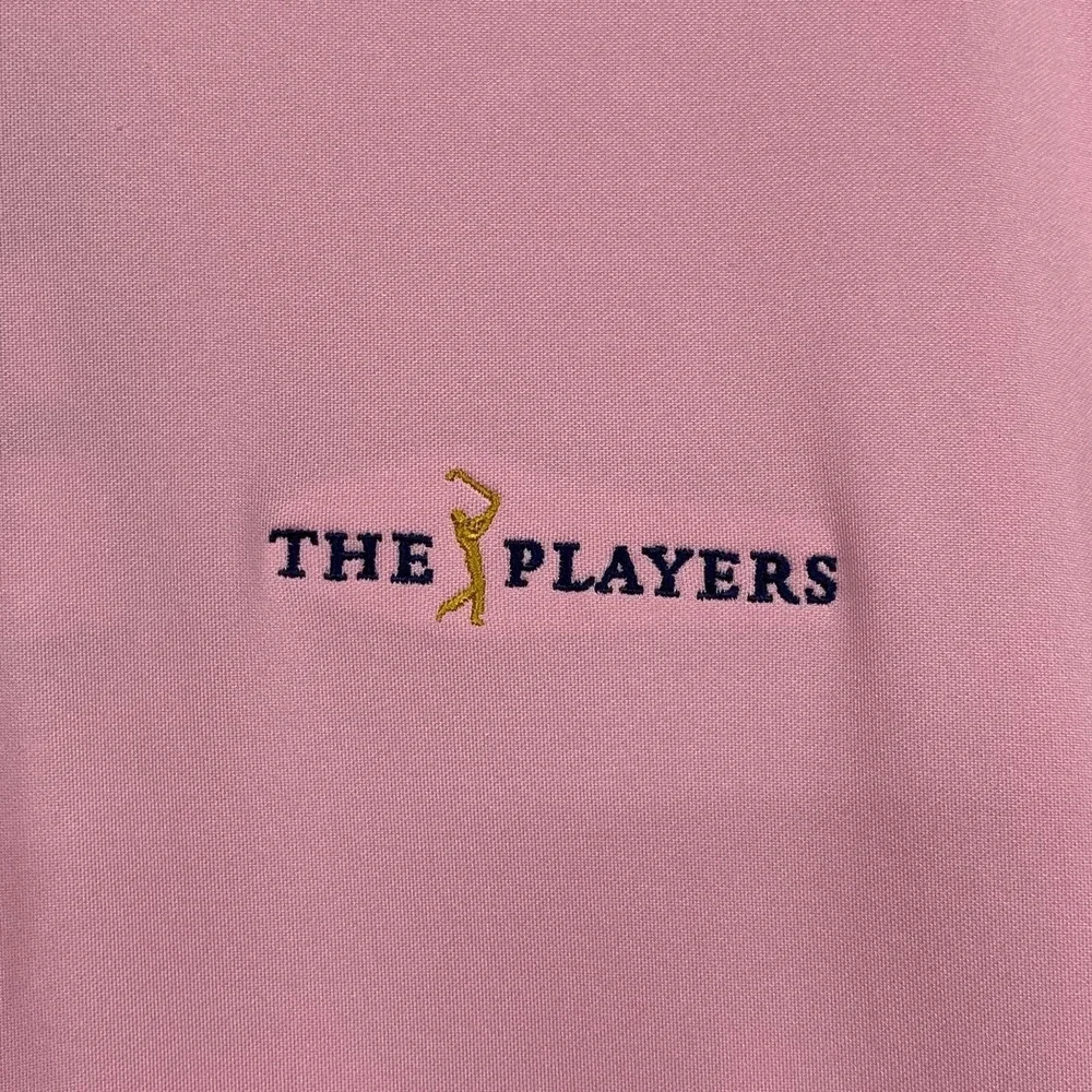 Nike TPC Men’s Golf Shirt Polo XL Pink Dri-Fit Tour Performance Short Sleeve