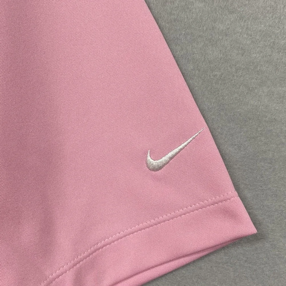 Nike TPC Men’s Golf Shirt Polo XL Pink Dri-Fit Tour Performance Short Sleeve
