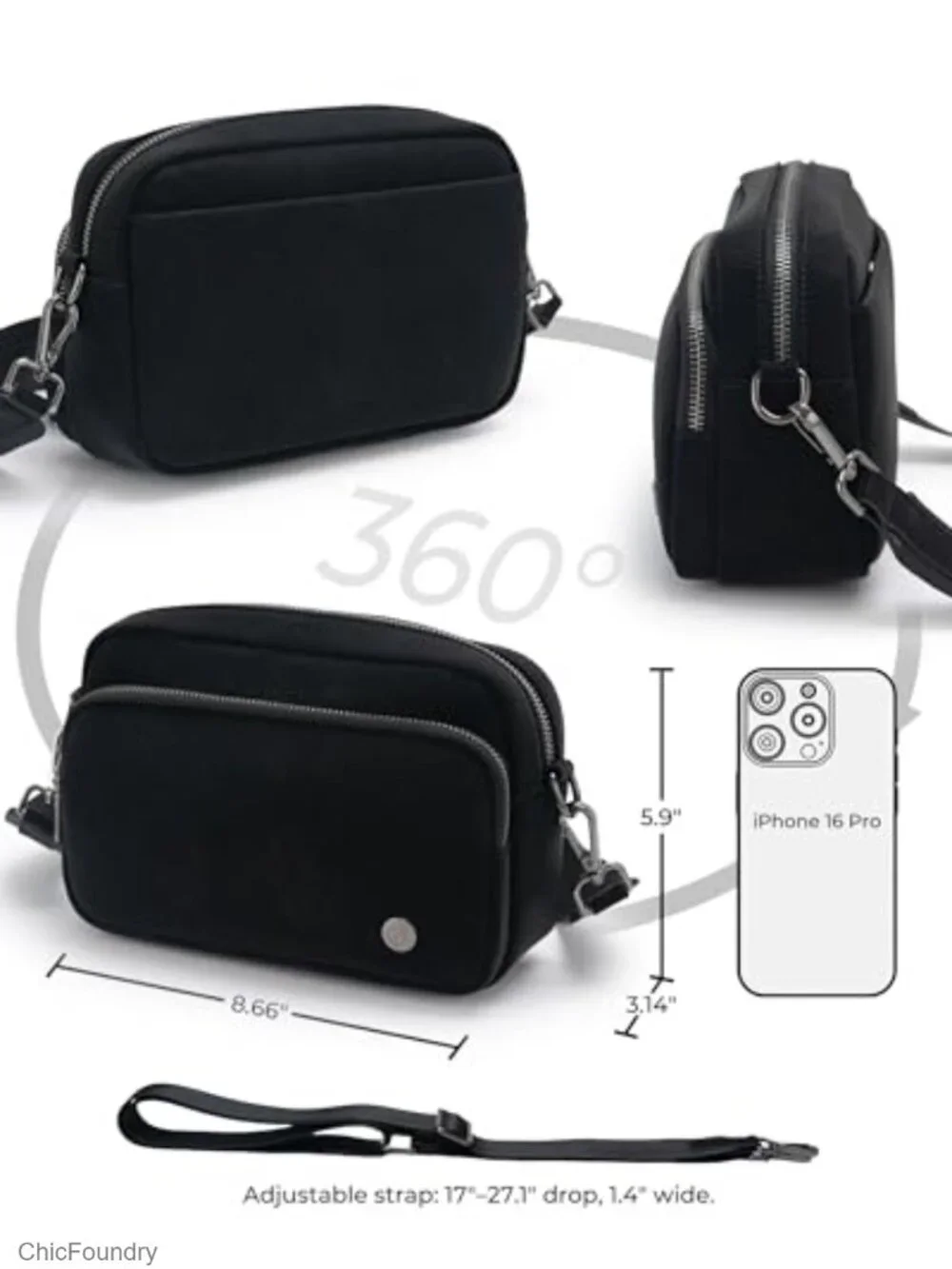 N/A compact crossbody