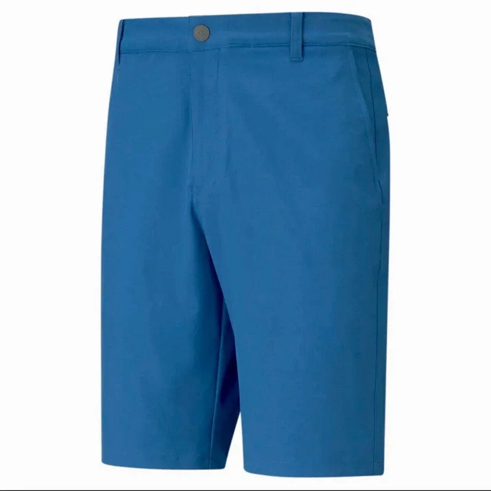 Puma Men's Golf Shorts Blue Stretch Performance Fit UPF 50+ Size‎ 28 NWT