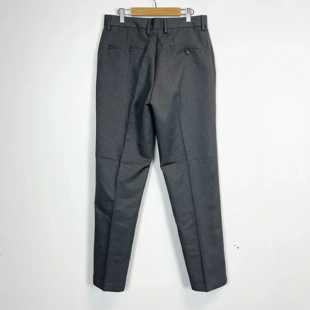 NEW Reaction Kenneth Cole Pants Mens 30x30 Gray Slacks Slim Fit Dress Pants NWT