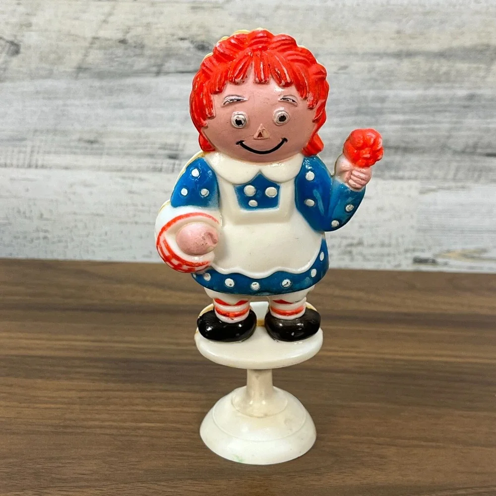 Vintage Raggedy Ann Baby Rattle‎ with Suction Cup 7