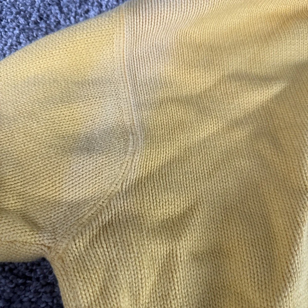 Tommy Hilfiger‎ Sweater Mens Medium Yellow Knit Casual Pullover Sweatshirt Xl