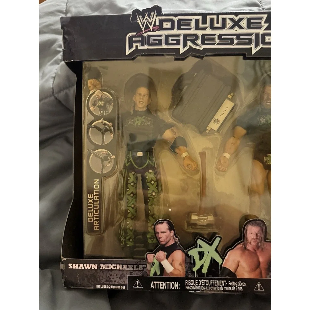 2006 WWE Jakks Pacific Deluxe Aggression DX: Shawn Michaels & Triple H EXCLUSIVE