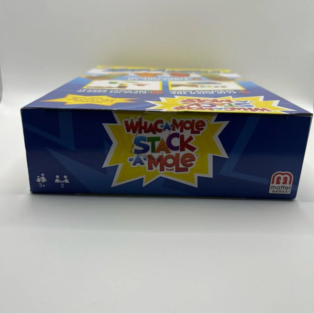 Mattel Whac-A-Mole Stack-A-Mole Game - Blue, Yellow,‎ Red