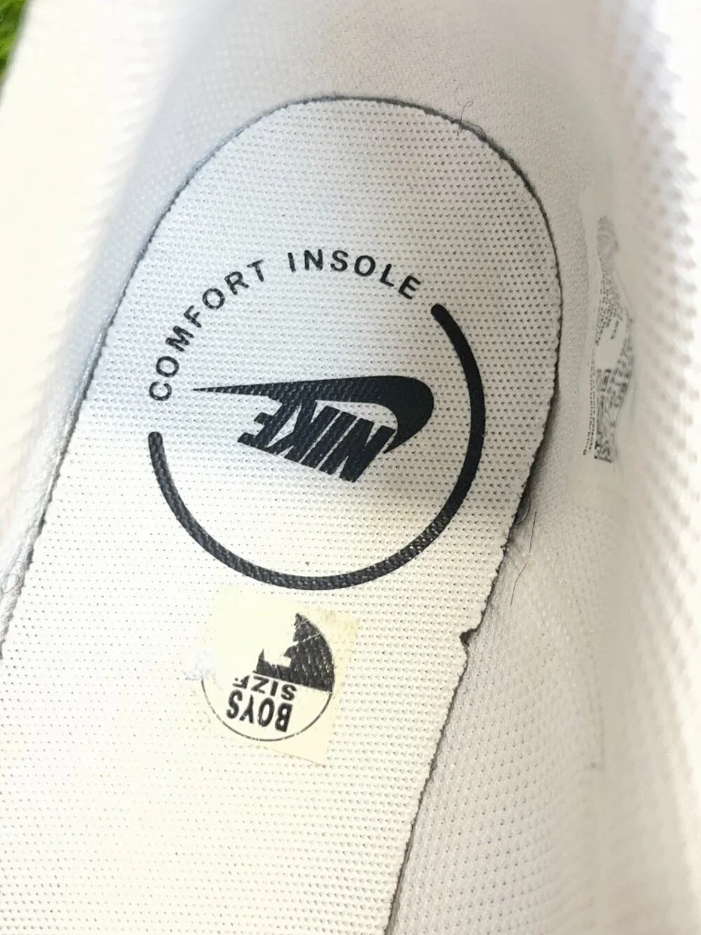Nike Court Legacy Boys Size 7Y White Black Athletic Leather Shoes Sneakers‎