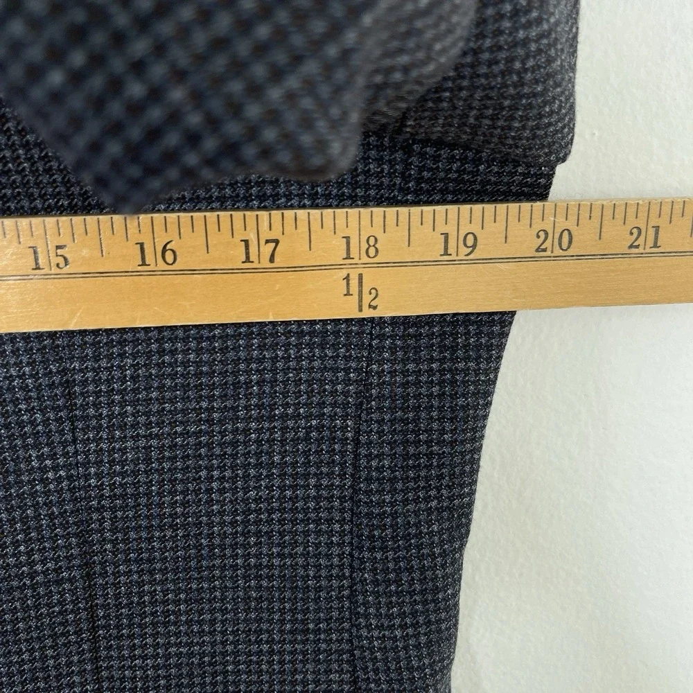 Hart Schaffner‎ Marx Mens Wool Blazer Size 38R Gray Houndstooth Business Career