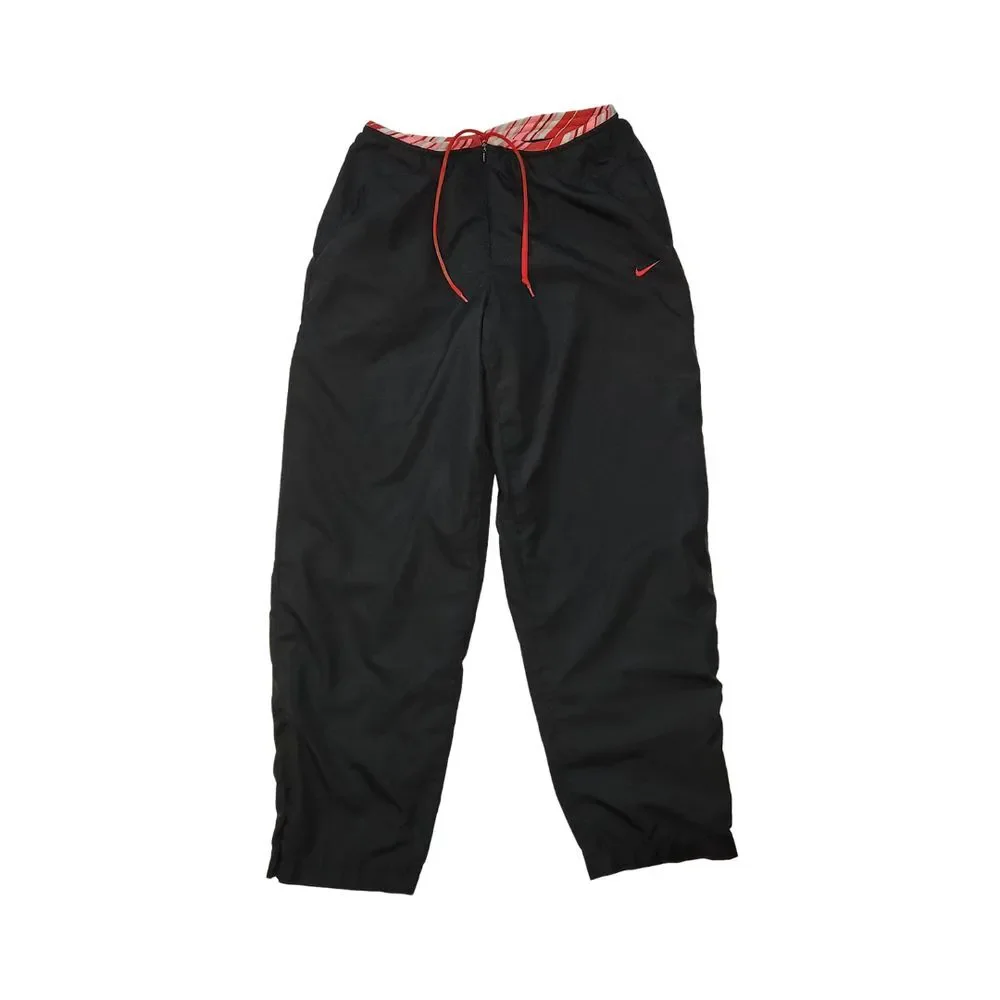 Nike Black Track Pants with Red Accents