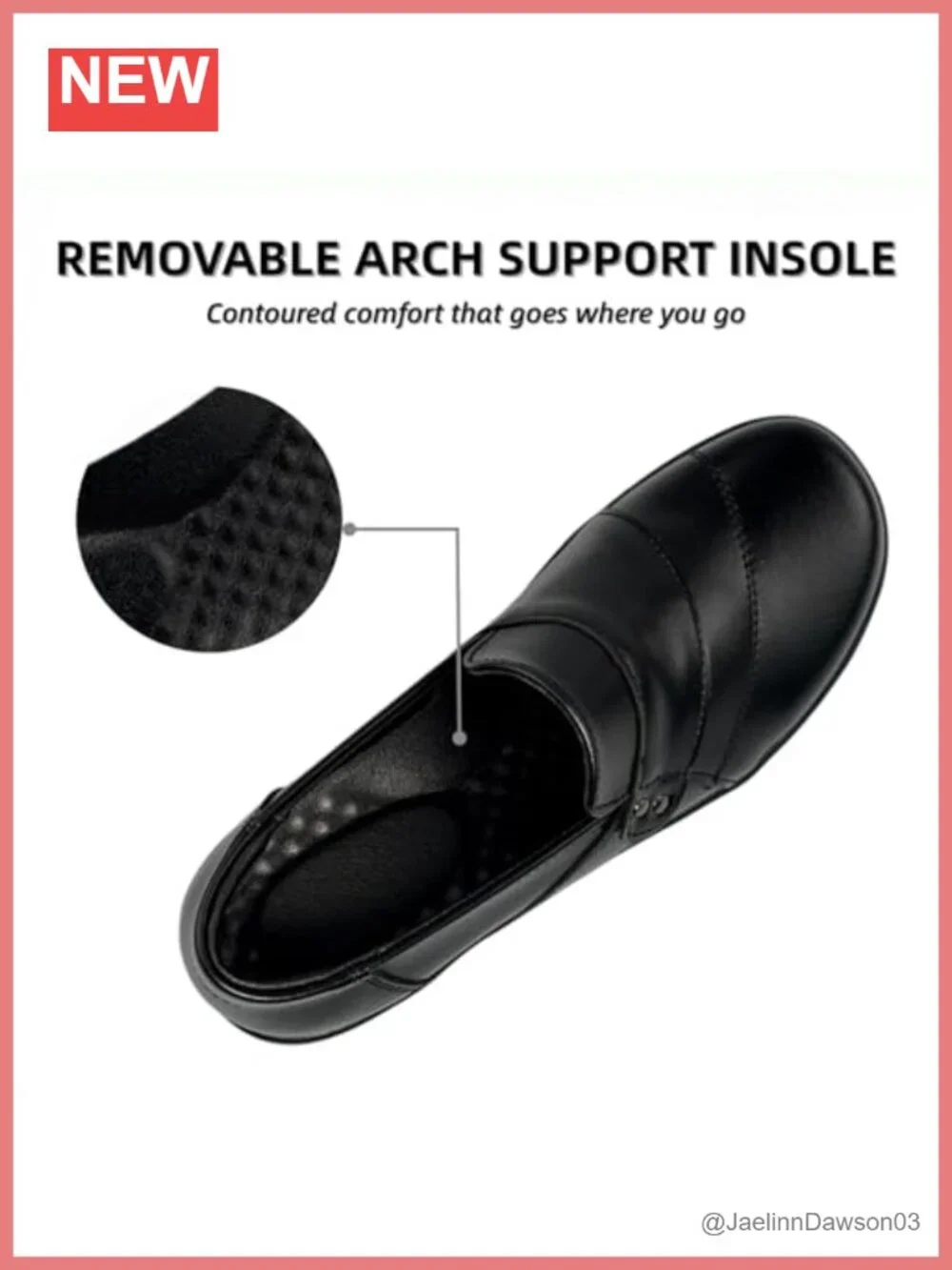 Women's Arch Support Slip On Loafers Comfortable Business Casual Walking Shoes