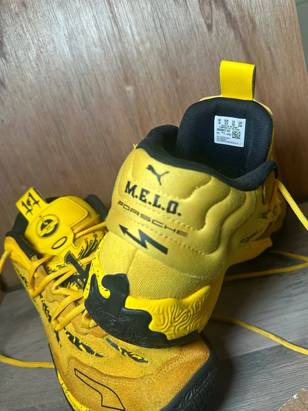 PUMA LaMelo Ball MB.03 x Porsche Sport Yellow Black Men’s Size 10 309847-01