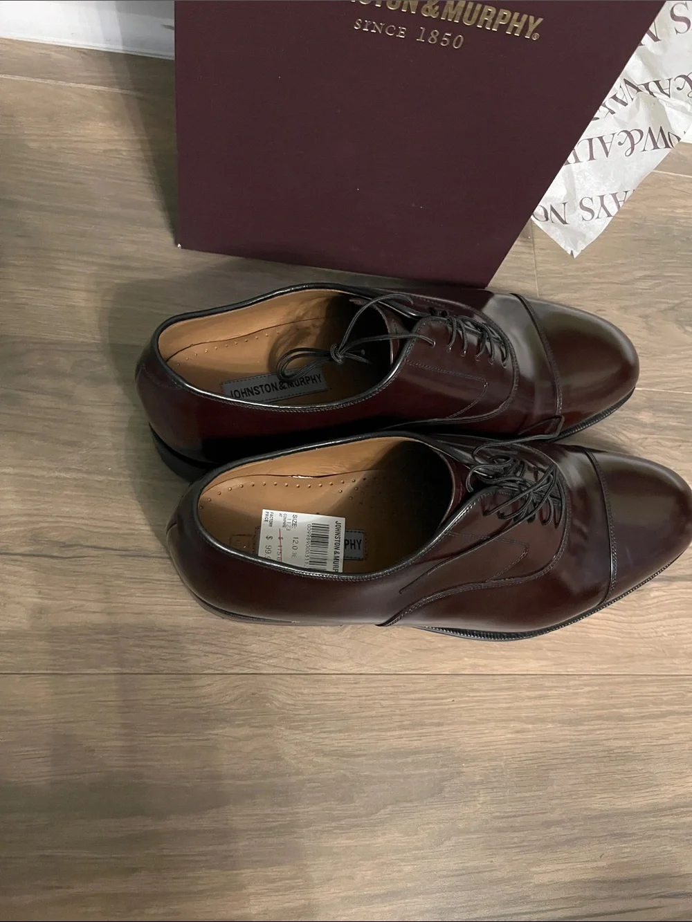 Johnston & Murphy polished cap