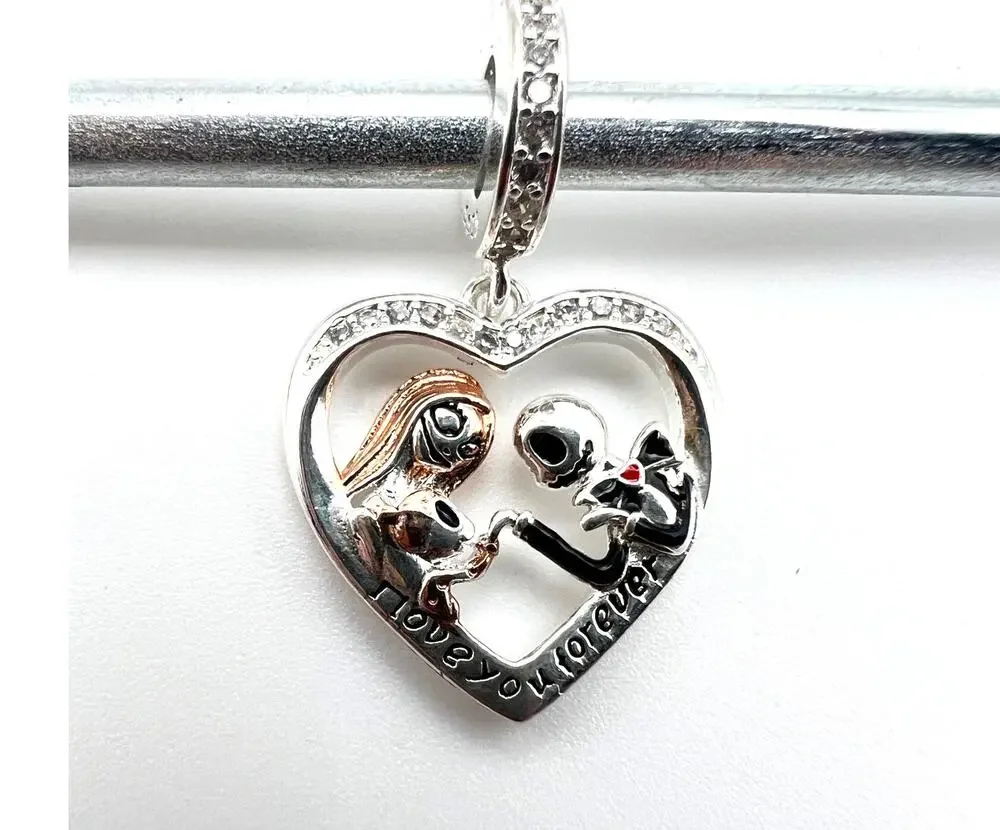 NEW Jack & Sally Family Charm for European Chains