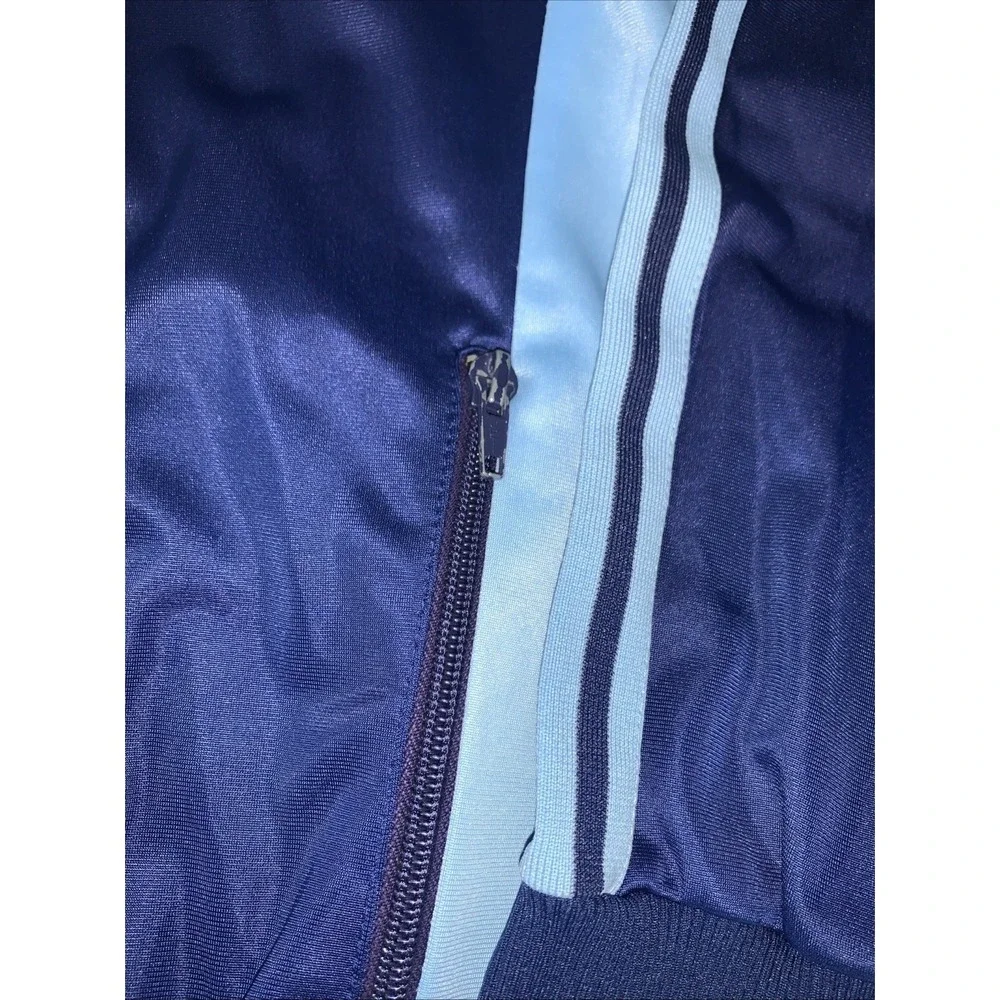 VTG 70s-80s Adidas Zip Up Track Jacket‎ West German Blue Sz 52 (L) 3 Stripe