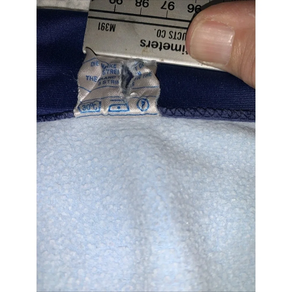 VTG 70s-80s Adidas Zip Up Track Jacket‎ West German Blue Sz 52 (L) 3 Stripe