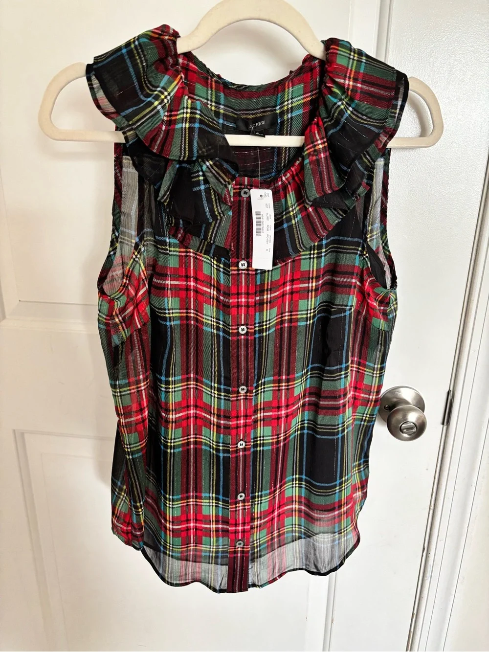 J. Crew Ruffle Collar Top