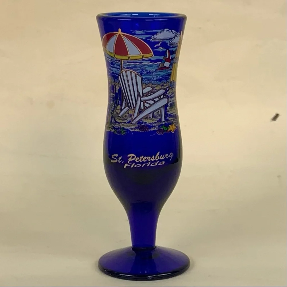 St. Petersburg miniature. Hurricane style souvenir glass.