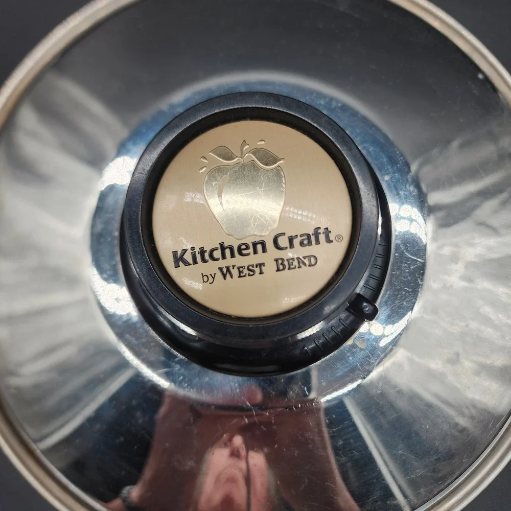 Kitchen Craft Silver Stainless Steel Waterless Skillet Saucepan Pot Set of 2