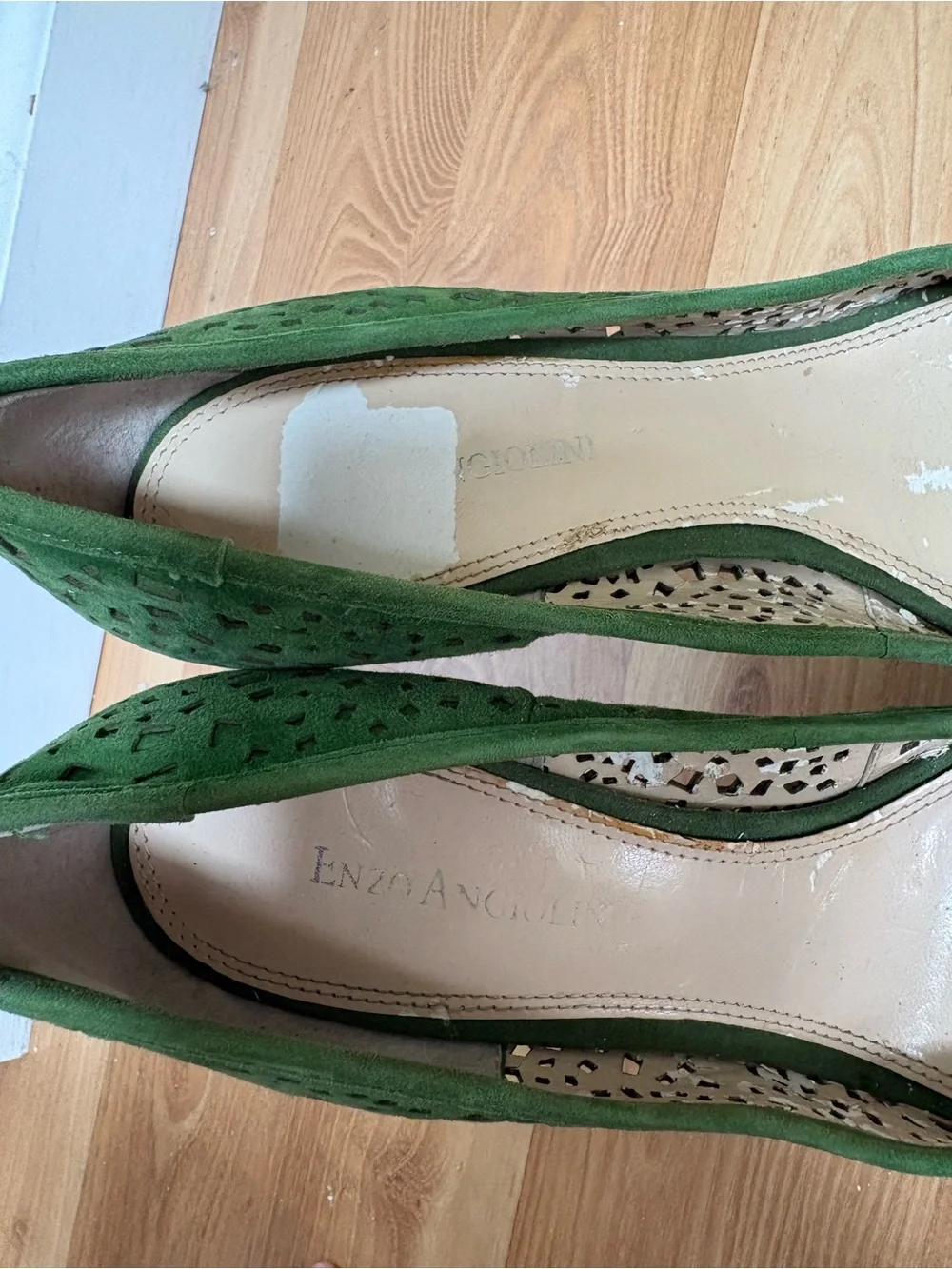 Enzo Angiolini green suede