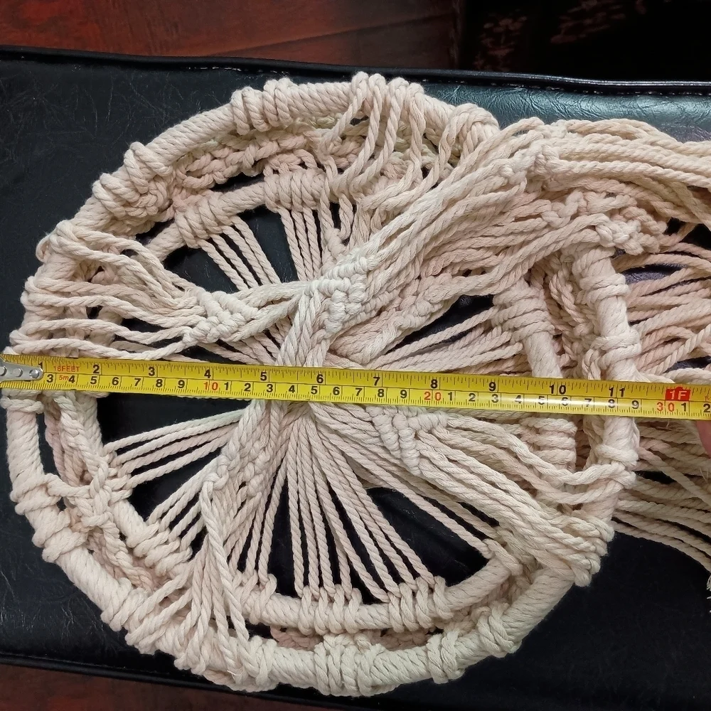 Fab Habitat Hanging Macrame Boho Basket