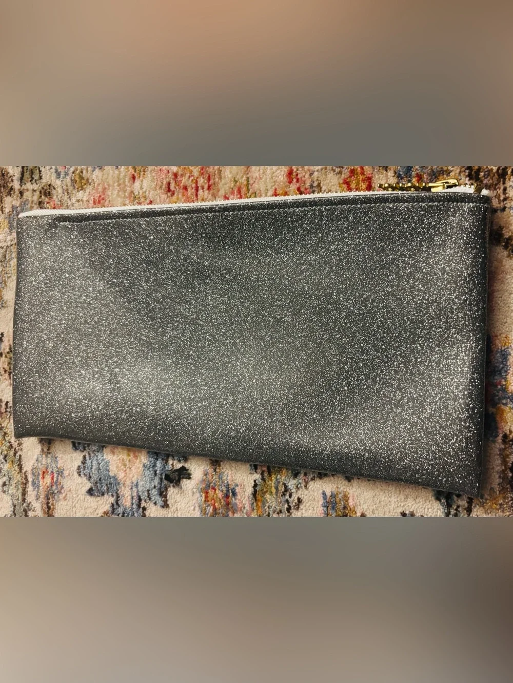 Champagne Flute Glitter Clutch handmade by designer Julie Mollo