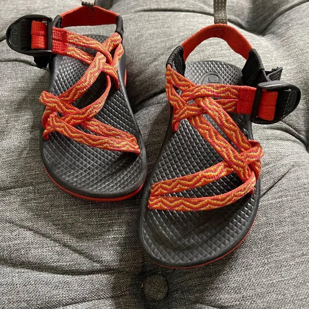 Chaco‎ ZX1 Orange Swirl Sandal Kid's SZ 11