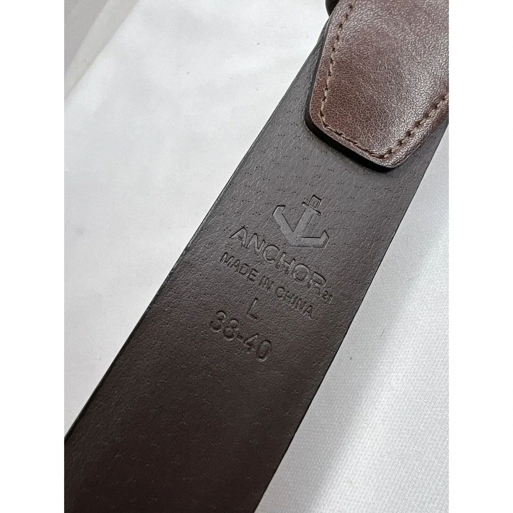 Anchor leather belt