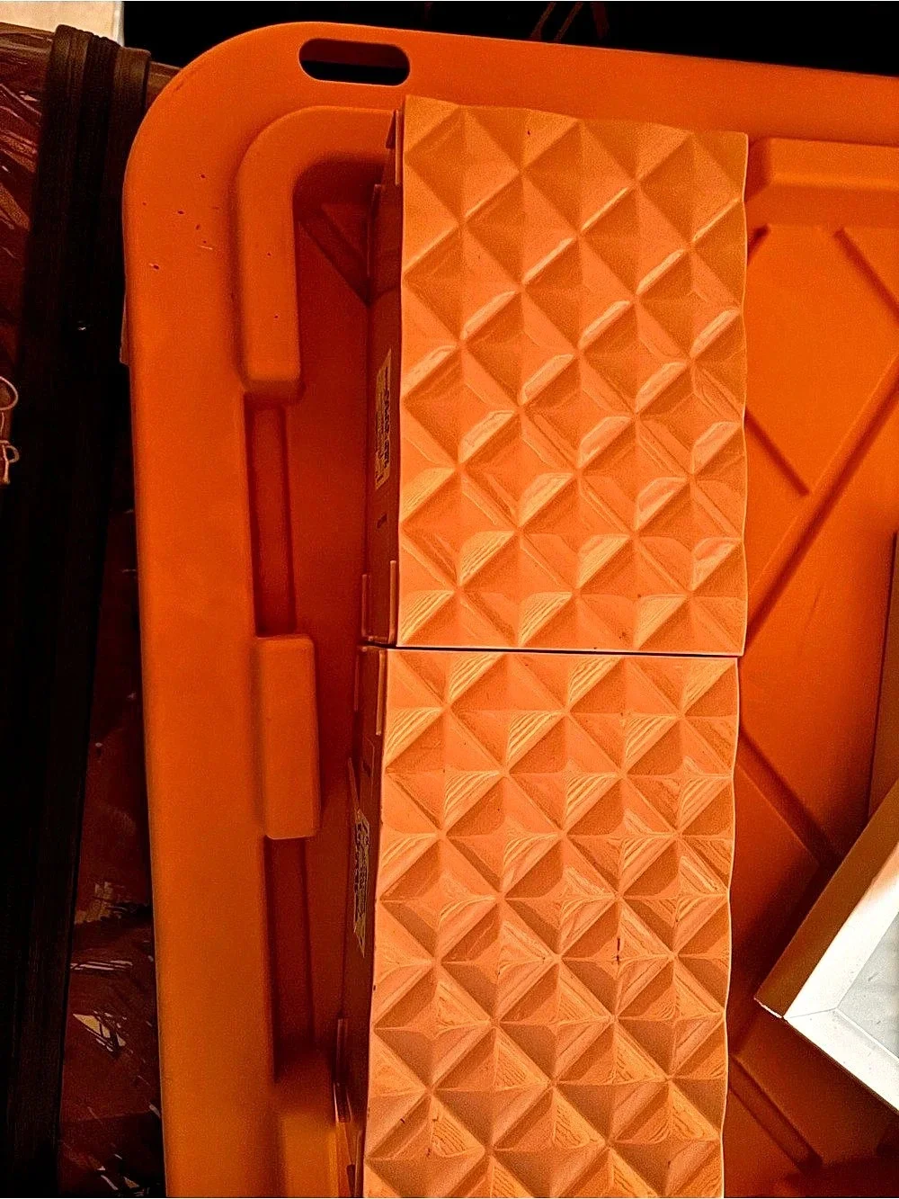 Orange Geometric Storage Organizer