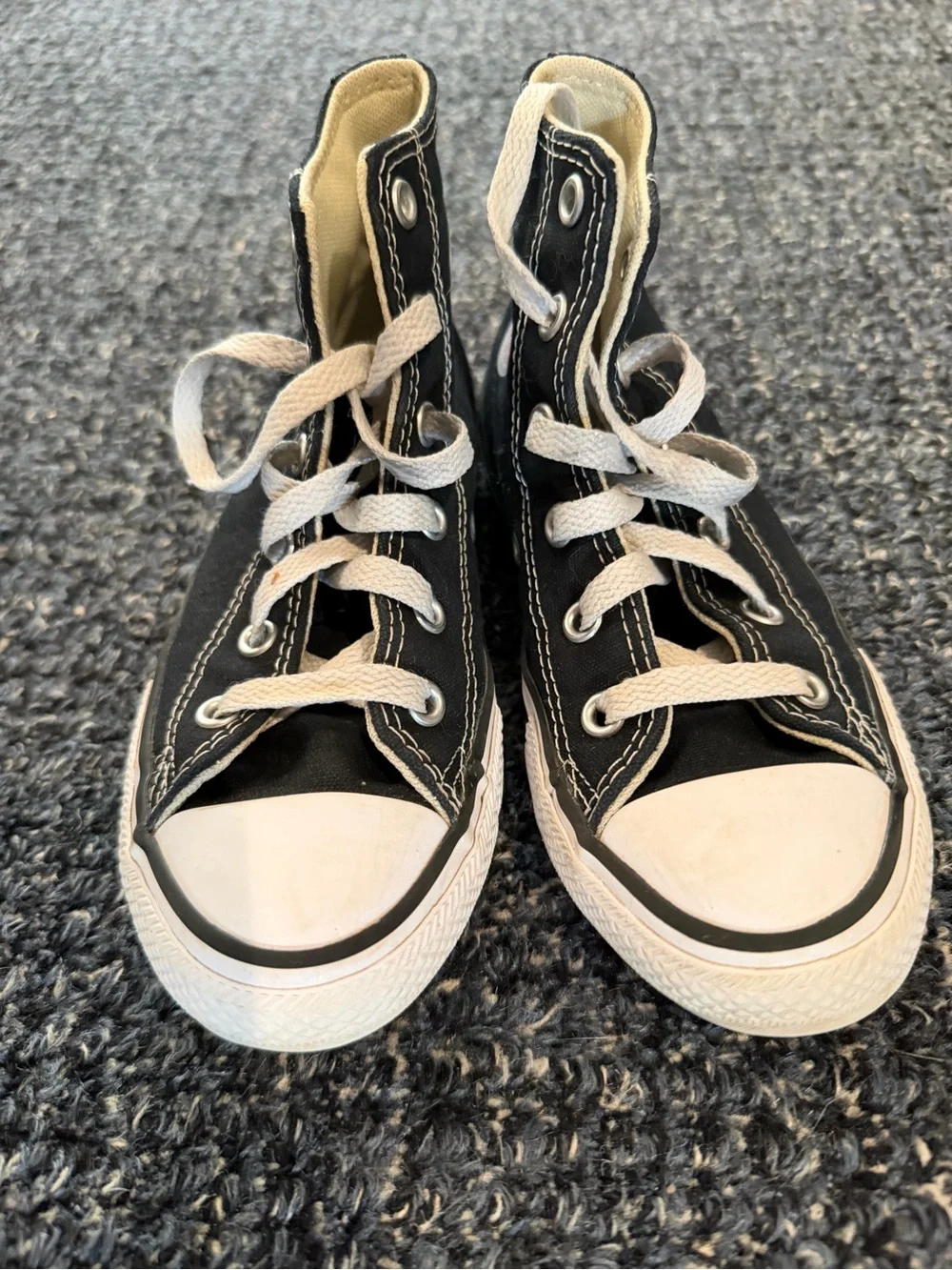Kids Converse High Top Chuck Taylor’s, Black, Size 13